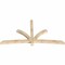 Ekena Millwork Davenport Rough Sawn Timber Gable Bracket, Douglas Fir, 96"W x 52"H x 4"D x 4"F, 13/12 Pitch GBW096X52X0404DAV00RDF - alternate 2